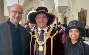 Tuhina receives an honorary doctorate
